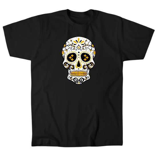 Pittsburgh Sugar Skull Mens T-Shirt
