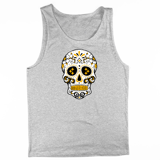 Pittsburgh Sugar Skull Mens Tank Top