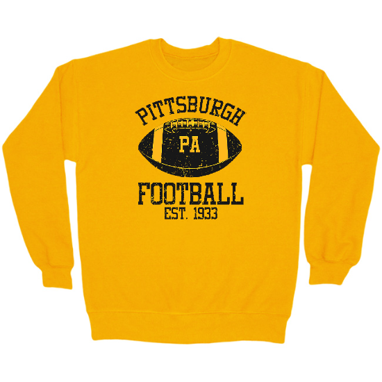 Pittsburgh PA Football Crewneck Sweatshirt