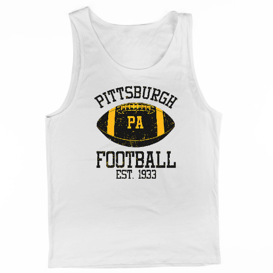 Pittsburgh PA Football Mens Tank Top