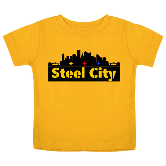 Steel City Skyline Kids T-Shirt
