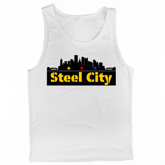 Steel City Skyline Mens Tank Top
