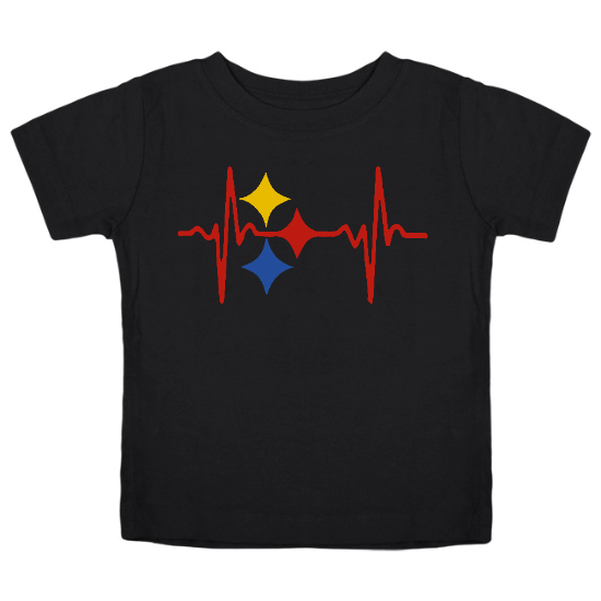 Steeler Heart Beat Kids T-Shirt