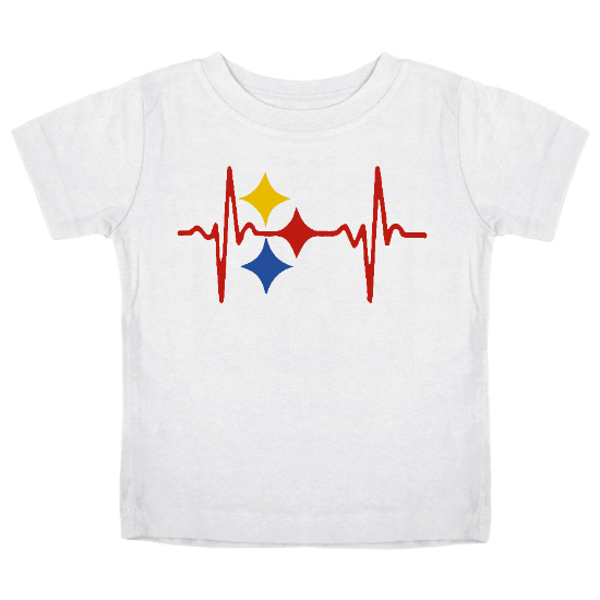 Steeler Heart Beat Kids T-Shirt