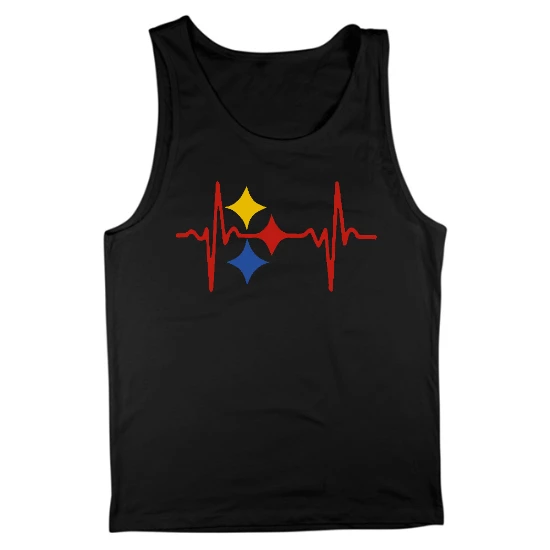 Steeler Heart Beat Mens Tank Top