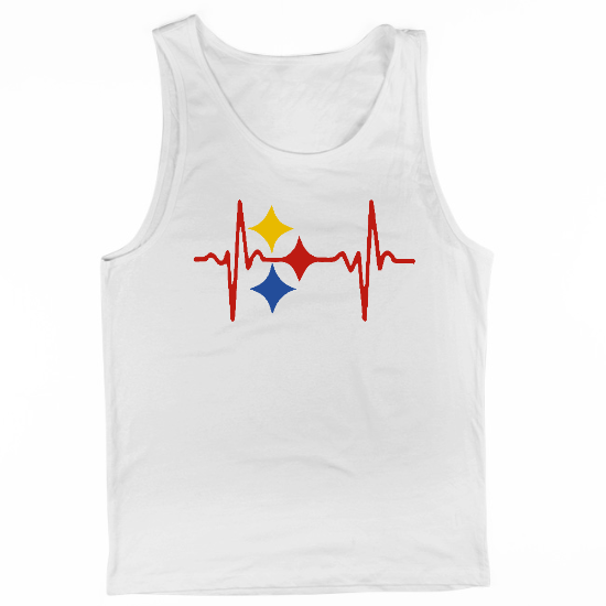 Steeler Heart Beat Mens Tank Top
