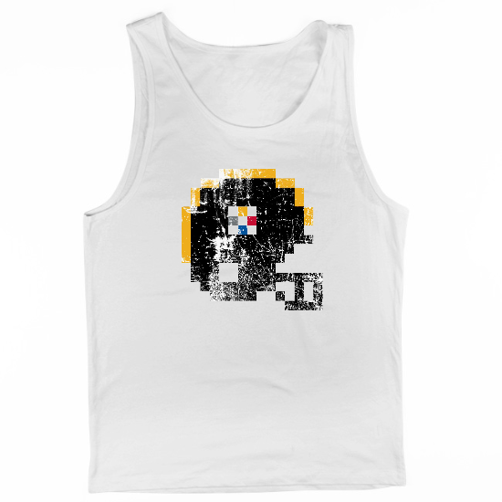 Pittsburgh Helmet Pixel Mens Tank Top