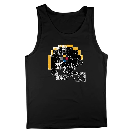 Pittsburgh Helmet Pixel Mens Tank Top