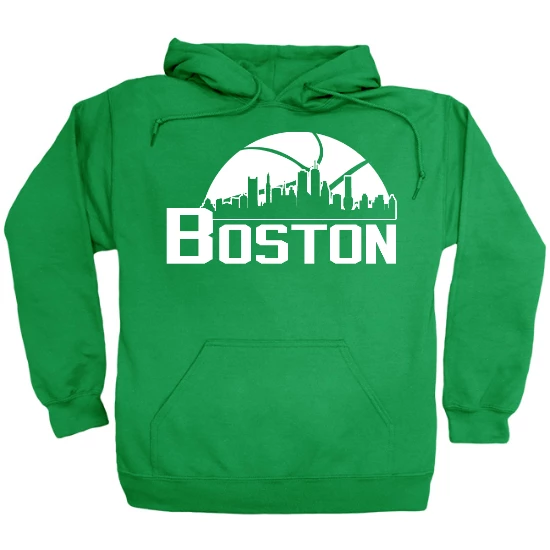 Boston Basketball Skyline Hoodie