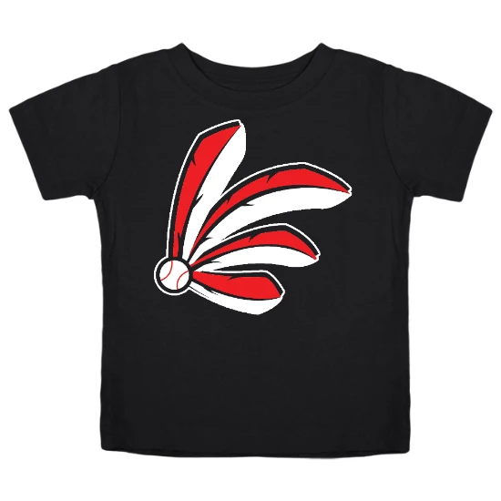 Cleveland Baseball Feathers Kids T-Shirt