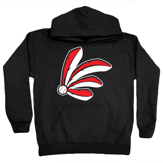 Cleveland Baseball Feathers Kids Hoodie