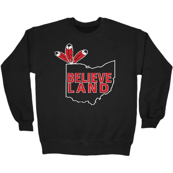 Cleveland Believeland Baseball Crewneck Sweatshirt