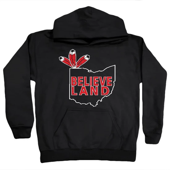 Cleveland Believeland Baseball Kids Hoodie