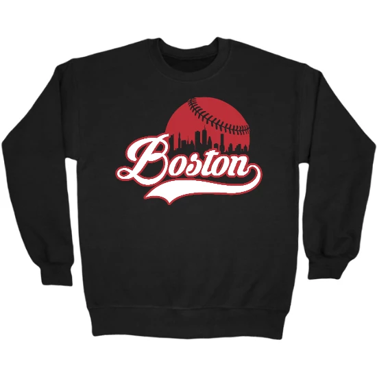Boston Baseball Skyline Crewneck Sweatshirt
