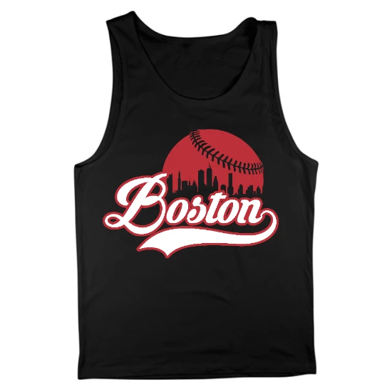 Boston Baseball Skyline Mens Tank Top