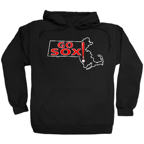 Go Sox Baseball Map Hoodie
