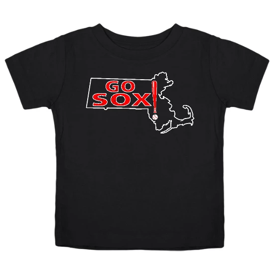 Go Sox Baseball Map Kids T-Shirt