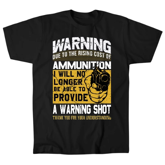 No Warning Shot Mens T-Shirt