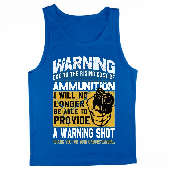 No Warning Shot Mens Tank Top