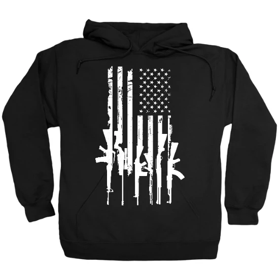 Gun Flag 2nd Amendment Hoodie