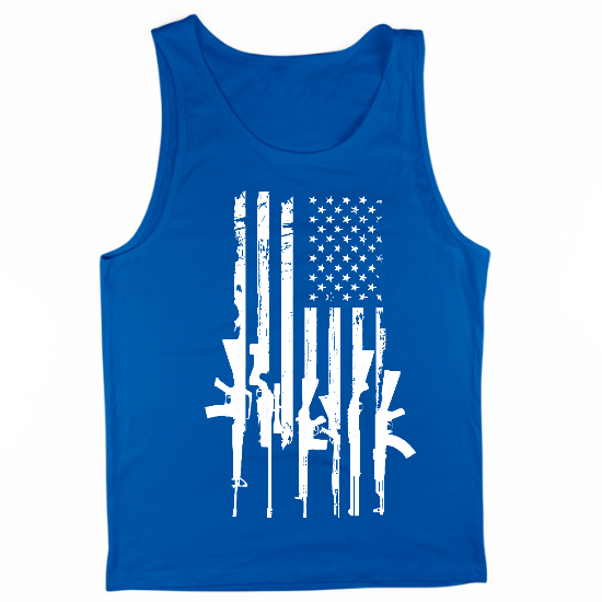 Gun Flag 2nd Amendment Mens Tank Top