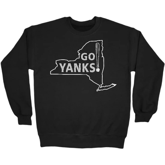 Go Yanks NY Map Crewneck Sweatshirt