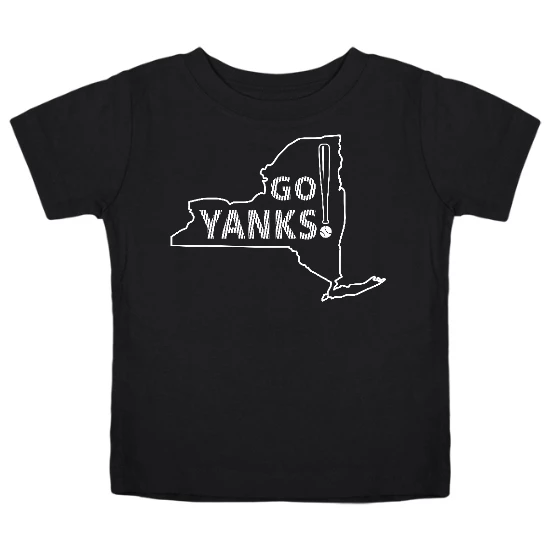 Go Yanks NY Map Kids T-Shirt