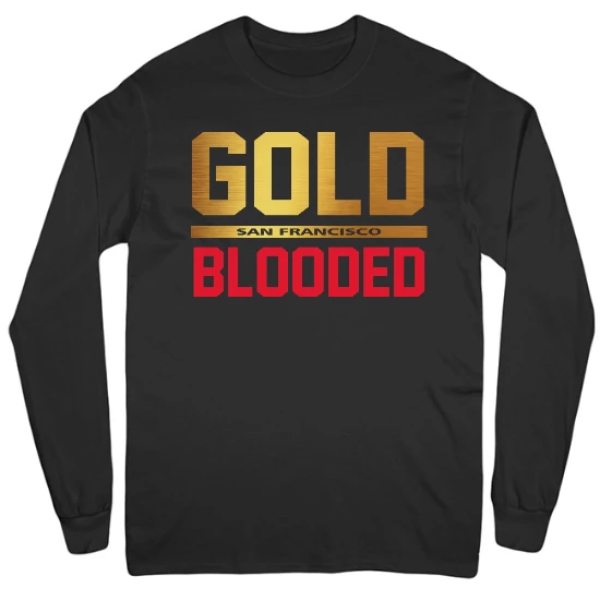 Bleed Gold Mens Long Sleeve T-Shirt