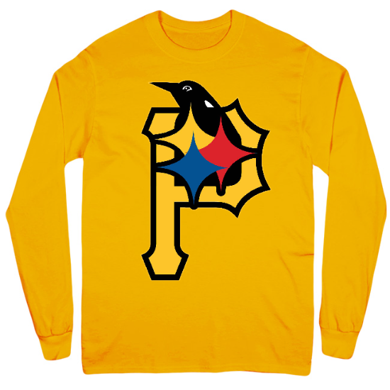 Pittsburgh Mashup Mens Long Sleeve T-Shirt