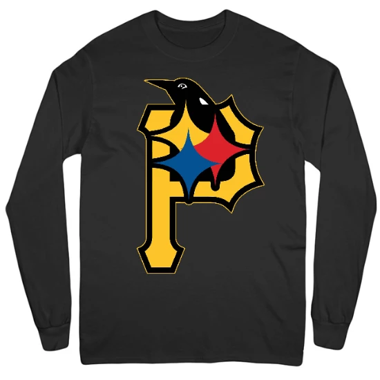 Pittsburgh Mashup Mens Long Sleeve T-Shirt