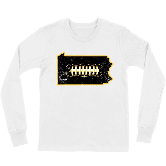 Pittsburgh Football State Kids Long Sleeve T-Shirt