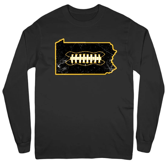 Pittsburgh Football State Mens Long Sleeve T-Shirt