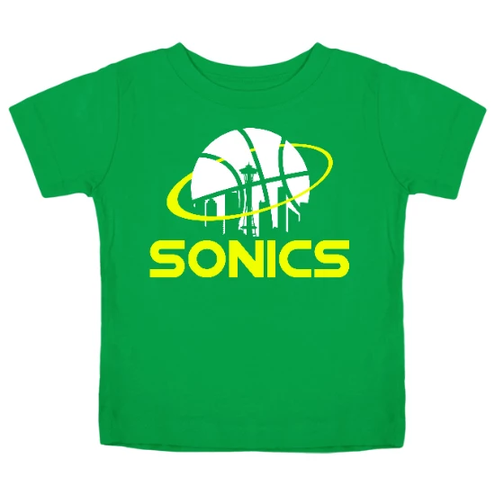 Seattle Basketball Skyline Kids T-Shirt