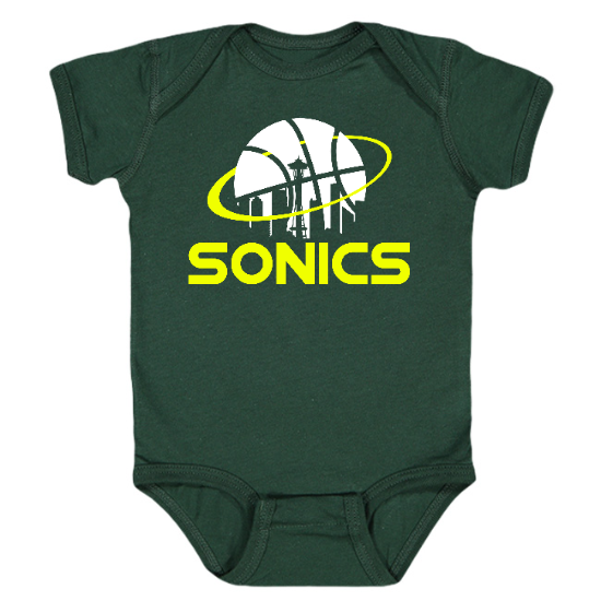 Seattle Basketball Skyline Onesie