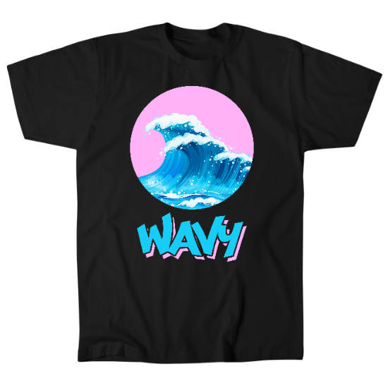 Wavy Mens T-Shirt