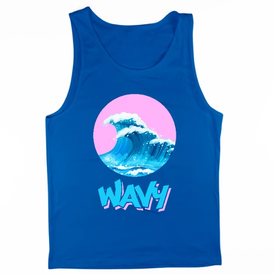Wavy Mens Tank Top