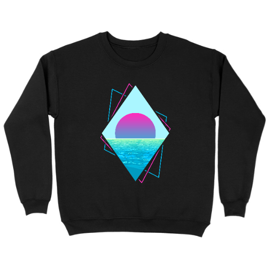 Sunset Ocean Kids Crewneck Sweatshirt