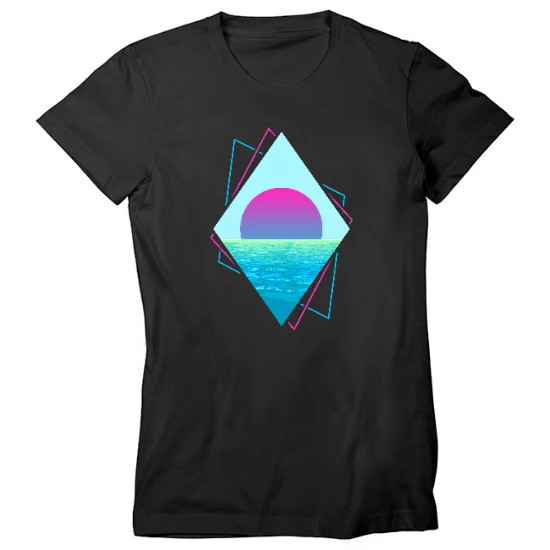 Sunset Ocean Womens T-Shirt