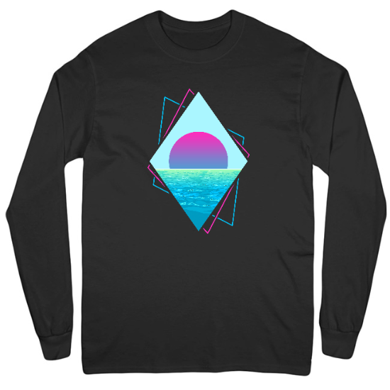 Sunset Ocean Mens Long Sleeve T-Shirt