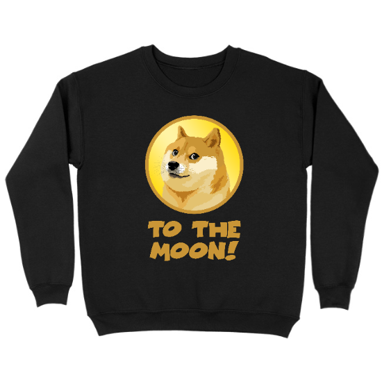 To The Moon! Kids Crewneck Sweatshirt