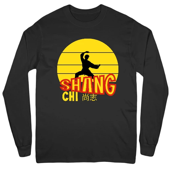 Kung Fu Master Mens Long Sleeve T-Shirt