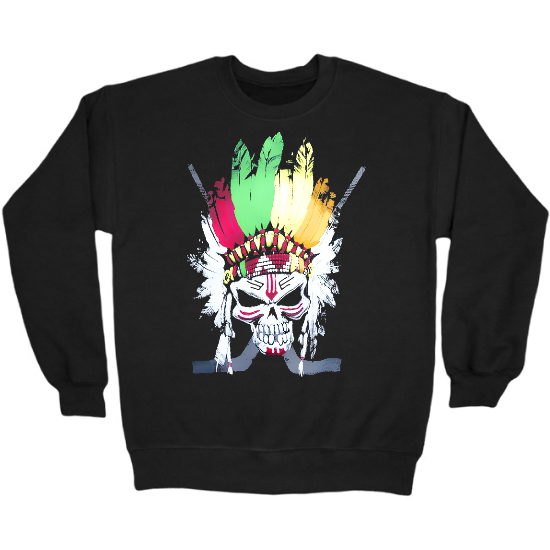 Blackhawks Skull Crewneck Sweatshirt