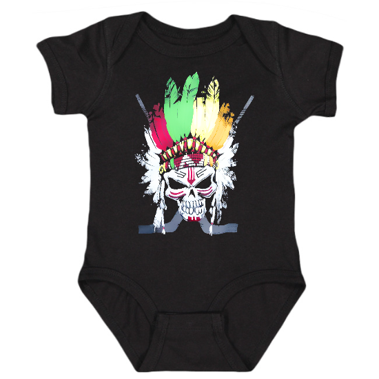 Blackhawks Skull Onesie