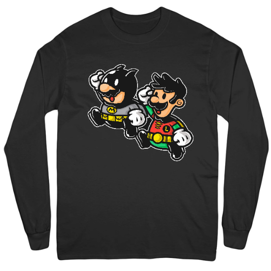 Super Hero Bros Mens Long Sleeve T-Shirt