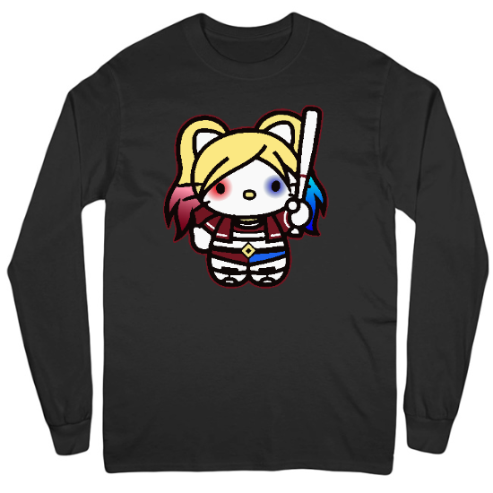 Harley Kitty Mens Long Sleeve T-Shirt