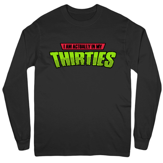 I Am Actually In My Thirties Mens Long Sleeve T-Shirt
