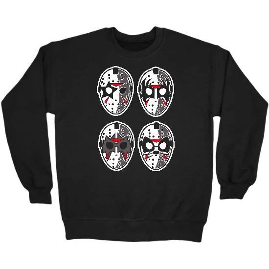 Kiss Jason Masks Crewneck Sweatshirt