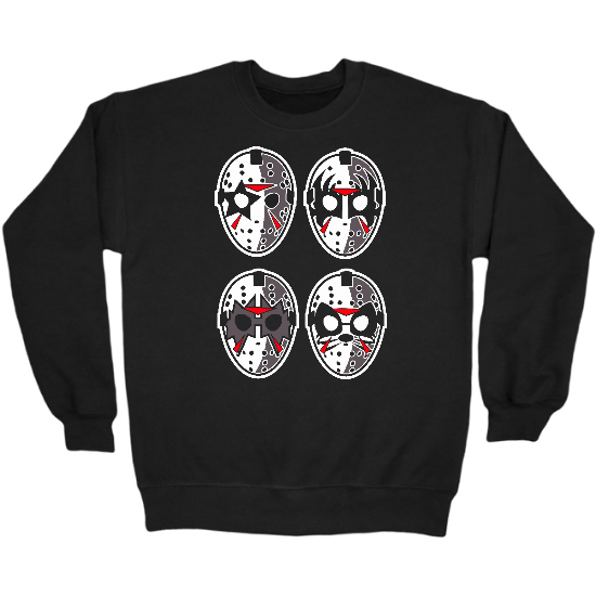 Kiss Jason Masks Crewneck Sweatshirt