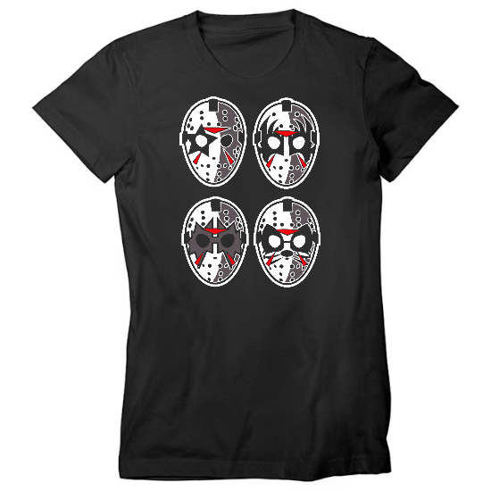 Kiss Jason Masks Womens T-Shirt