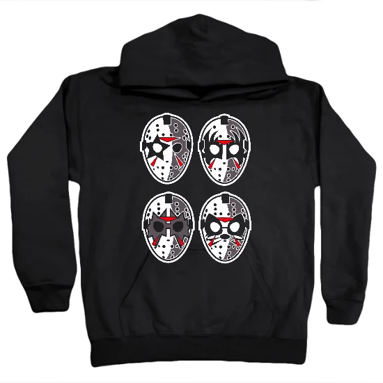 Kiss Jason Masks Kids Hoodie